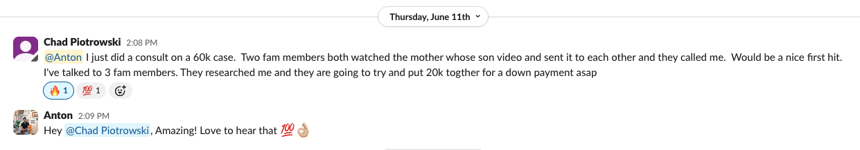 Client reviews and results